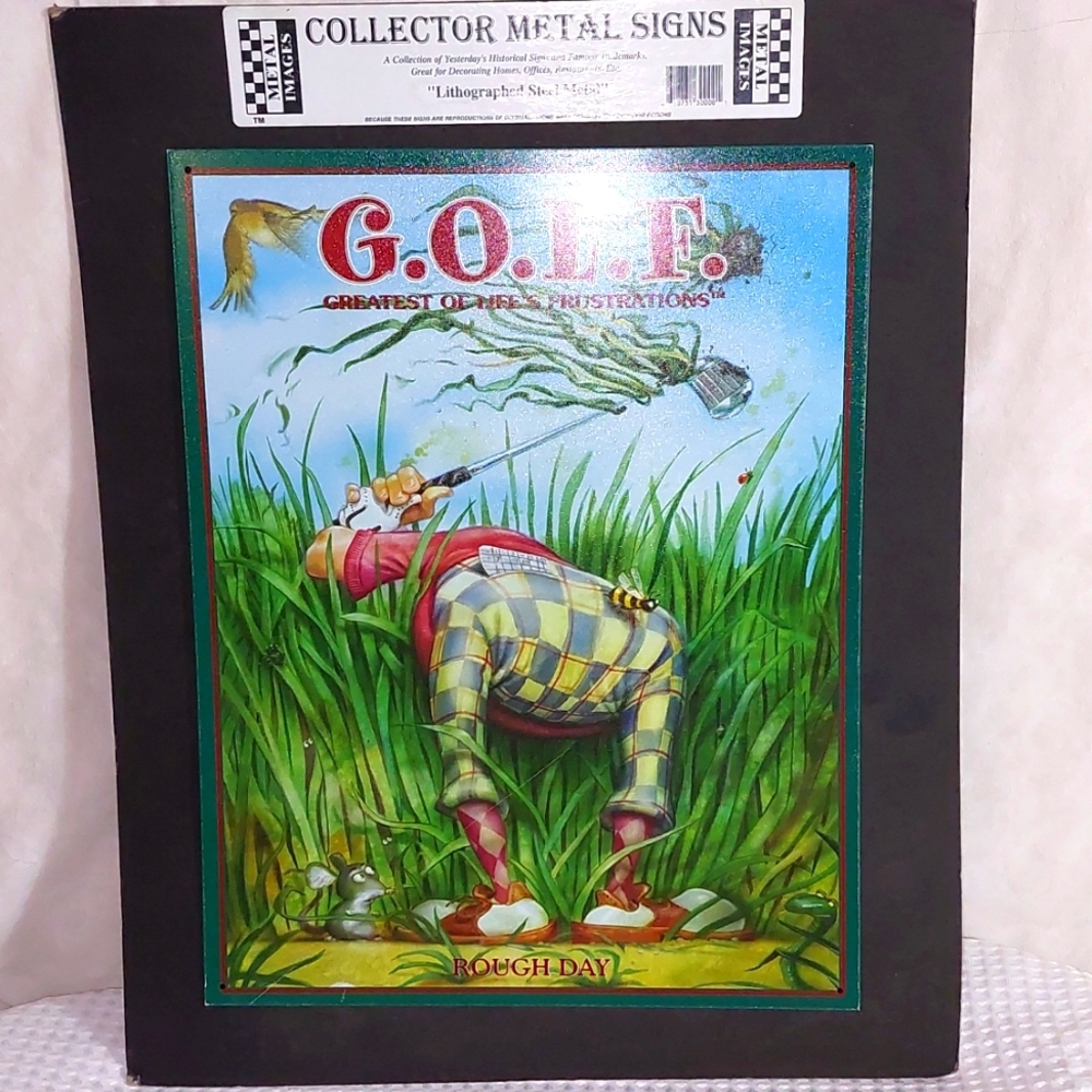 Metal Images Collector Metal Signs Golf-Greatest Of Life's Frustrations`A Rough